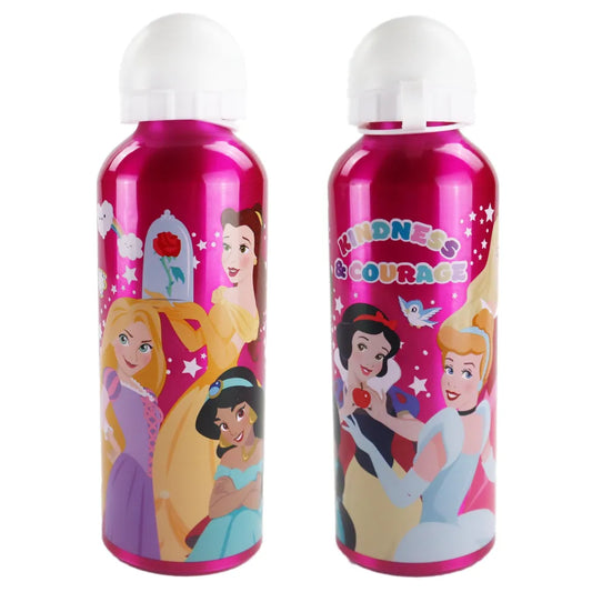 Disney Prinzessinnen Alu Wasserflasche Trinkflasche Flasche 500 ml - WS-Trend.de Sportflasche