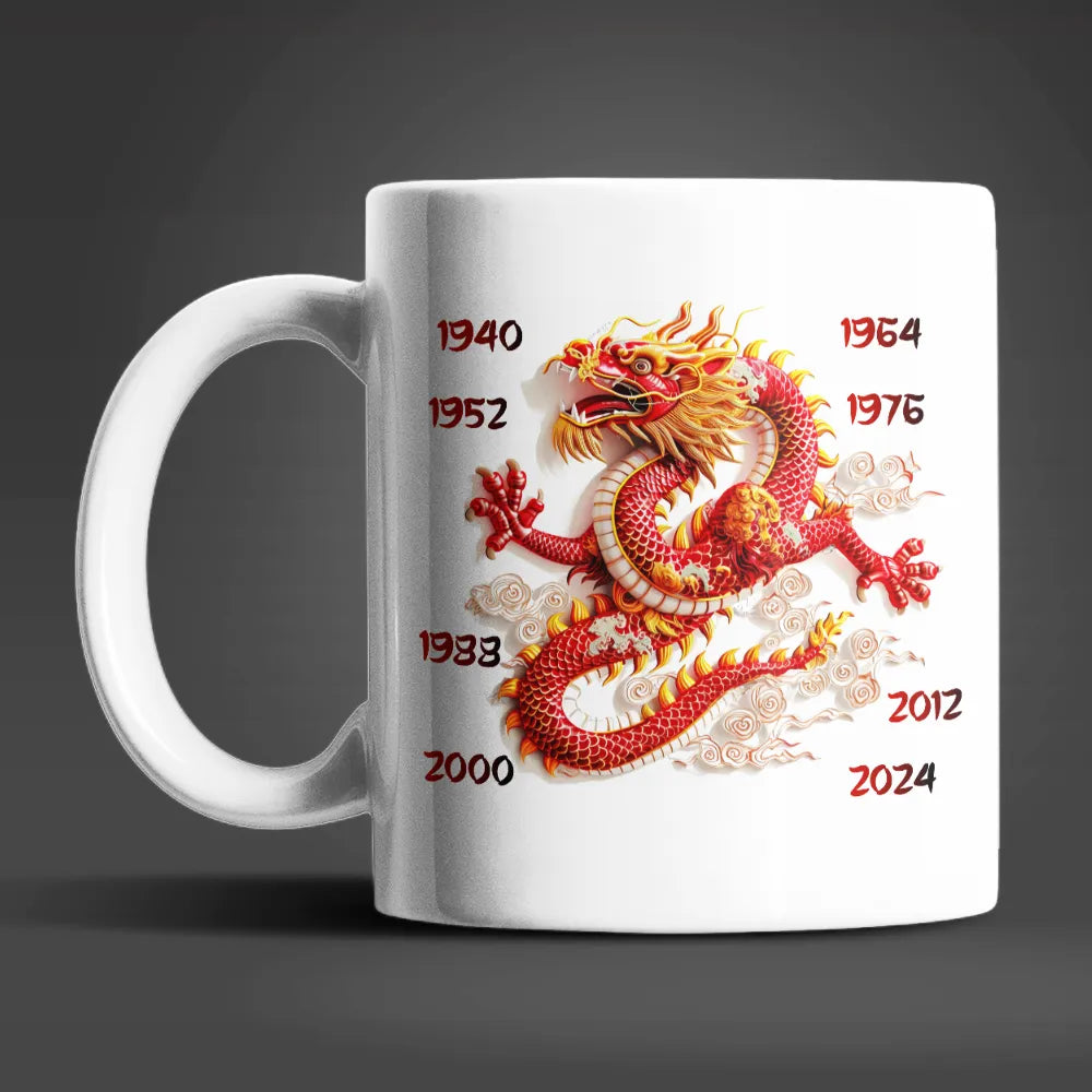 Drachen Chinesisches Sternzeichen Tasse Kaffeetasse Teetasse Geschenkidee - WS-Trend.de