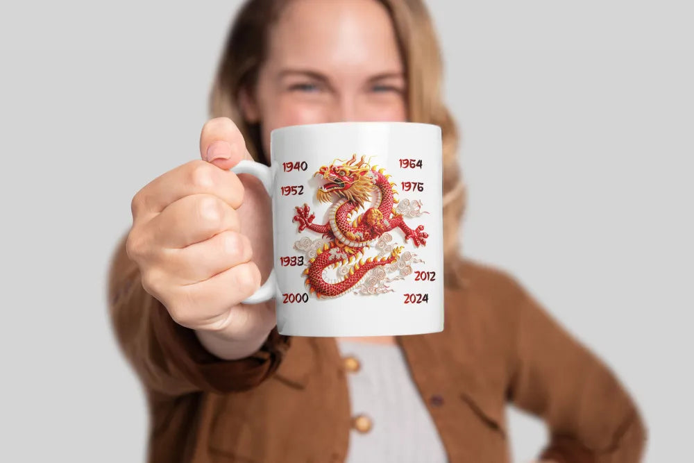 Drachen Chinesisches Sternzeichen Tasse Kaffeetasse Teetasse Geschenkidee - WS-Trend.de