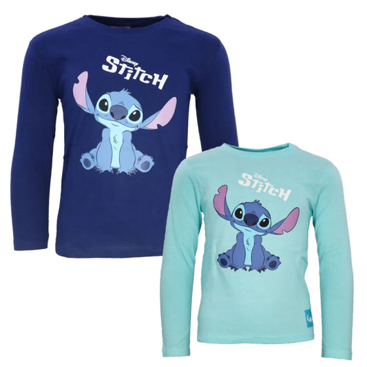 Disney Stitch Kinder Jungen Langarmshirt Shirt - WS-Trend.de 92-128 100% Baumwolle