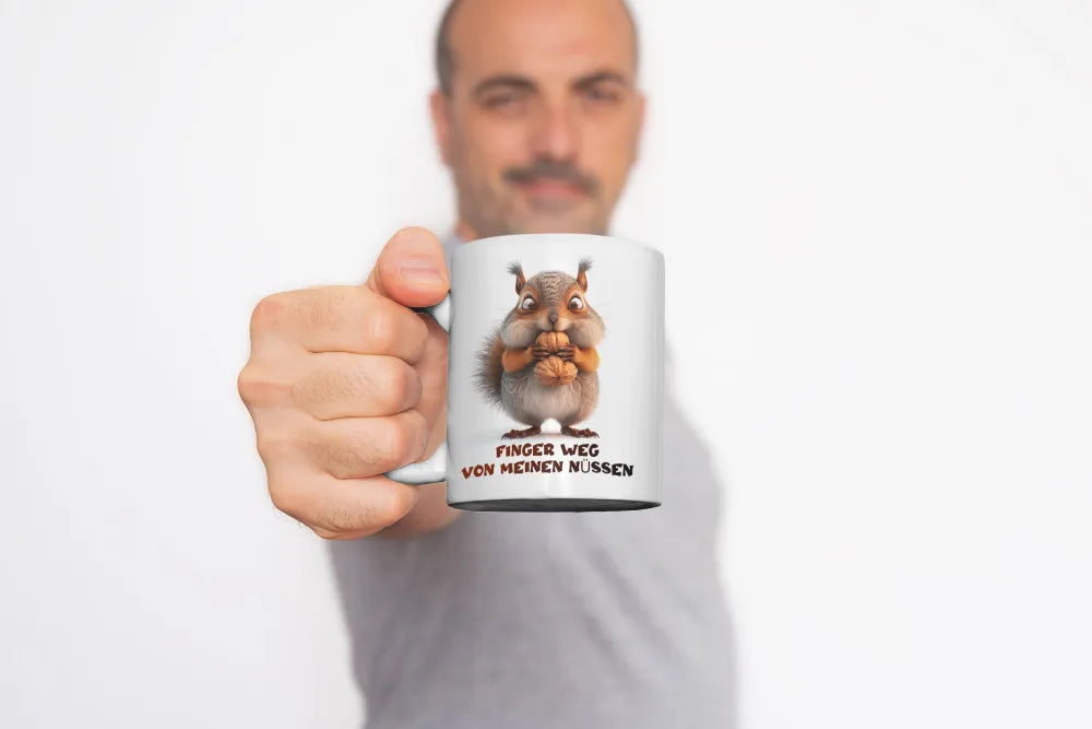 Eichhörnchen witzige lustige Keramik Kaffeetasse Teetasse Tasse Geschenke - WS-Trend.de