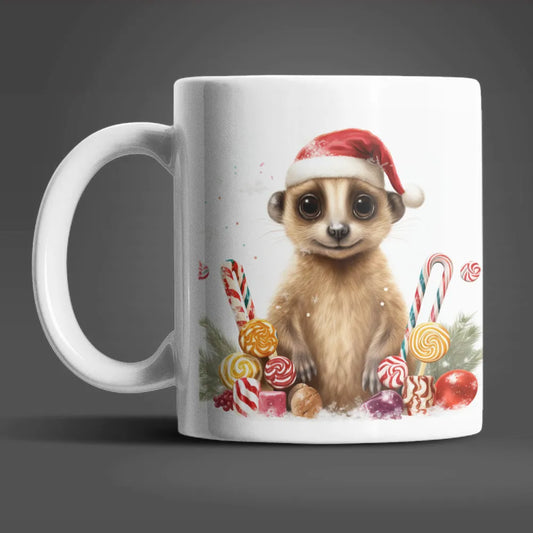 Erdmännchen Weihnachten Kinder Teetasse Tasse Geschenkidee Geschenk 330 ml - WS-Trend.de