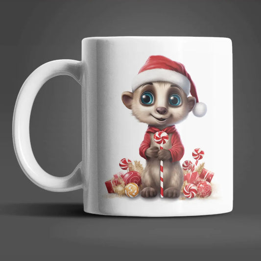 Erdmännchen Weihnachten Kinder Teetasse Tasse Geschenkidee Geschenk 330 ml - WS-Trend.de