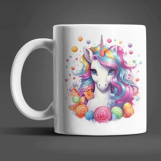 Süßes Einhorn Sweet Candy Kaffeetasse Teetasse Tasse Geschenkidee 330 ml - WS-Trend.de