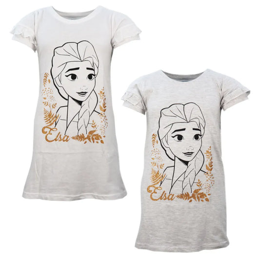 Disney Die Eiskönigin Elsa kurzarm Schlafshirt Nachthemd Schlafkleid - WS-Trend.de EIskönigin Gr. 104-134