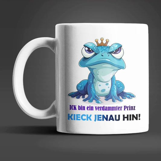 Frosch Prinz witzige lustige Keramik Kaffeetasse Teetasse Tasse Geschenke - WS-Trend.de