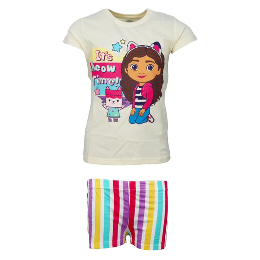 Gabbys Dollhouse Kinder Mädchen kurzarm Schlafanzug Pyjama - WS-Trend.de 104-134 Baumwolle