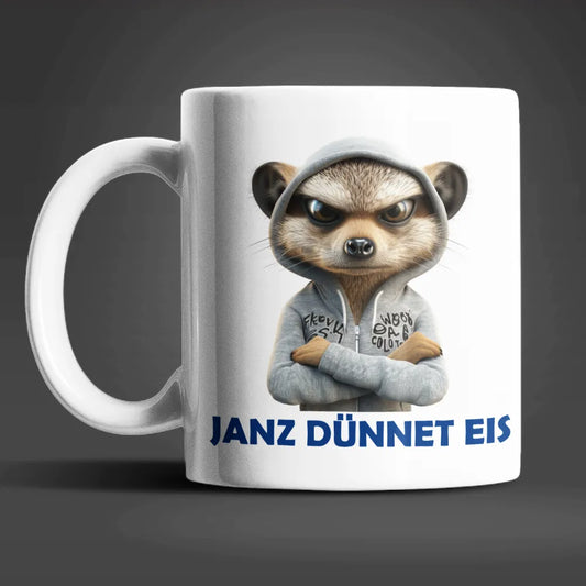 Erdmännchen Janz Dünnet Eis Keramik Kaffeetasse Teetasse Tasse Geschenke - WS-Trend.de