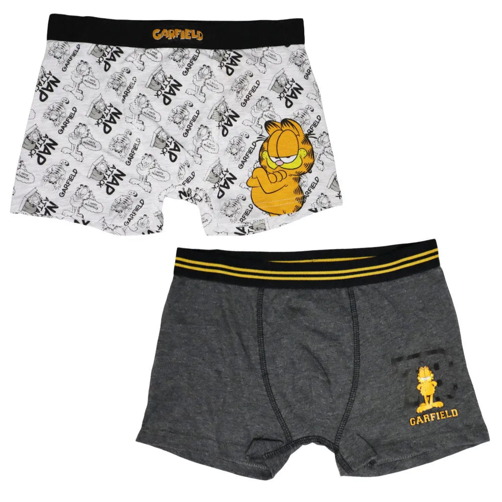 Garfield der Kater Jungen Boxershorts Unterhose 2er Pack - WS-Trend.de Gr. 134 bis 164