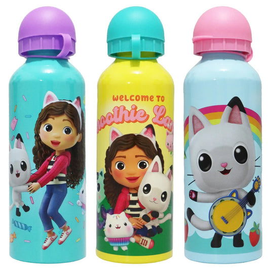 Gabbys Dollhouse Kinder Mädchen ALU Wasserflasche Trinkflasche Flasche 500 ml - WS-Trend.de