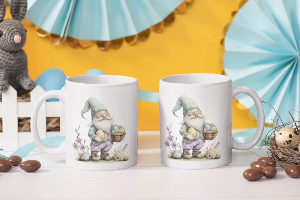 Gnom Ostern Ostereier Keramik Kaffeetasse Teetasse Tasse Geschenkidee - WS-Trend.de