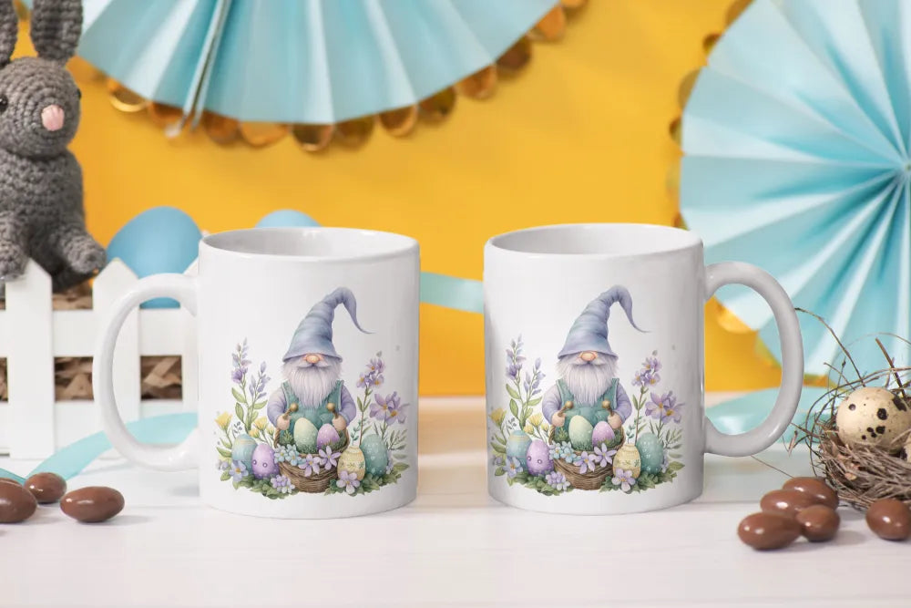 Gnom Ostern Ostereier Keramik Kaffeetasse Teetasse Tasse Geschenkidee - WS-Trend.de