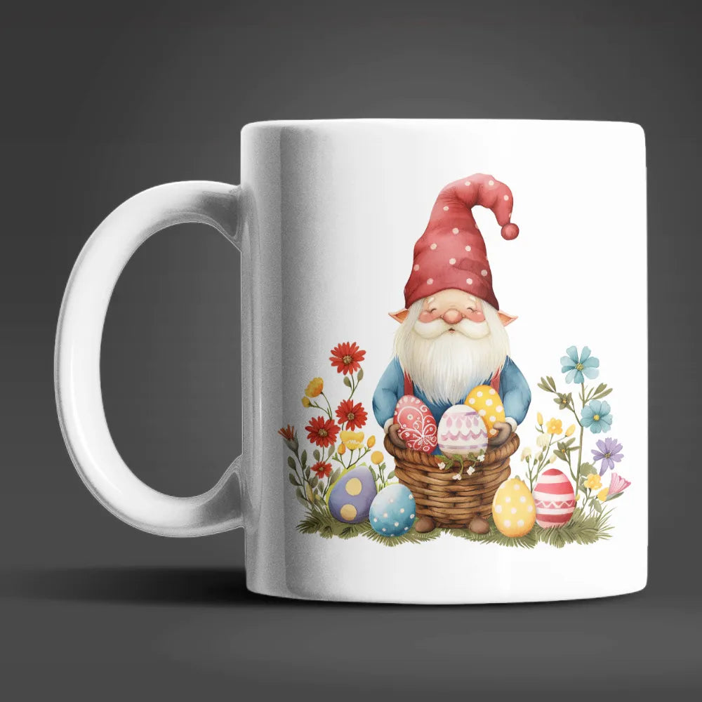 Gnom Ostern Ostereier Keramik Kaffeetasse Teetasse Tasse Geschenkidee - WS-Trend.de