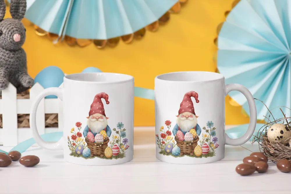 Gnom Ostern Ostereier Keramik Kaffeetasse Teetasse Tasse Geschenkidee - WS-Trend.de