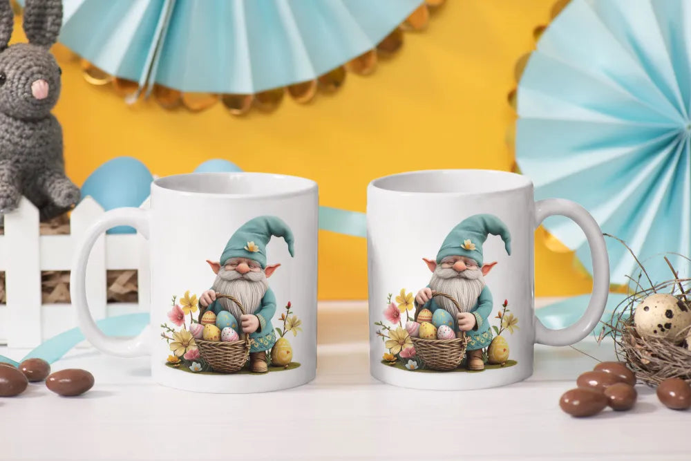 Gnom Ostern Ostereier Keramik Kaffeetasse Teetasse Tasse Geschenkidee - WS-Trend.de