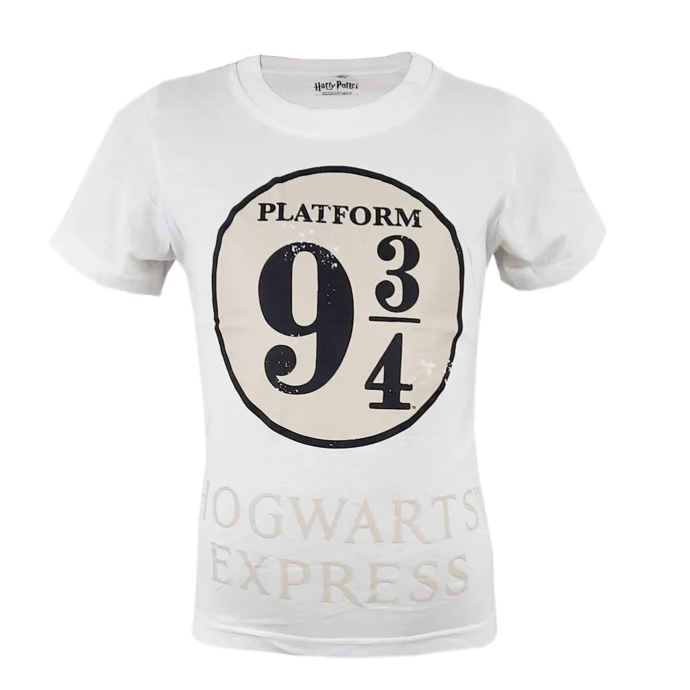 Harry Potter Hogwarts Express T-Shirt Blau Weiß - Größe 116 bis 152 cm - WS-Trend.de - Unisex Baumwolle