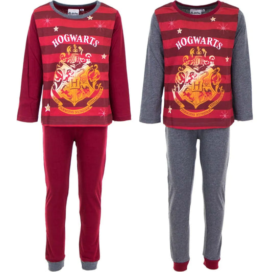 Harry Potter Hogwarts Kinder Schlafanzug Pyjama - WS-Trend.de lang 98 - 128 Baumwolle