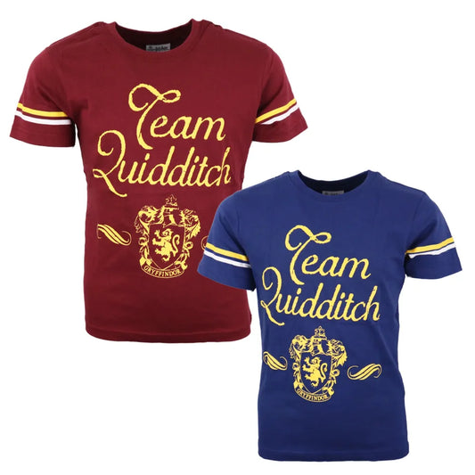 Harry Potter Team Quidditch Jugend T-Shirt - WS-Trend.de Kinder Shirt Farbwahl 134-164 Baumwolle