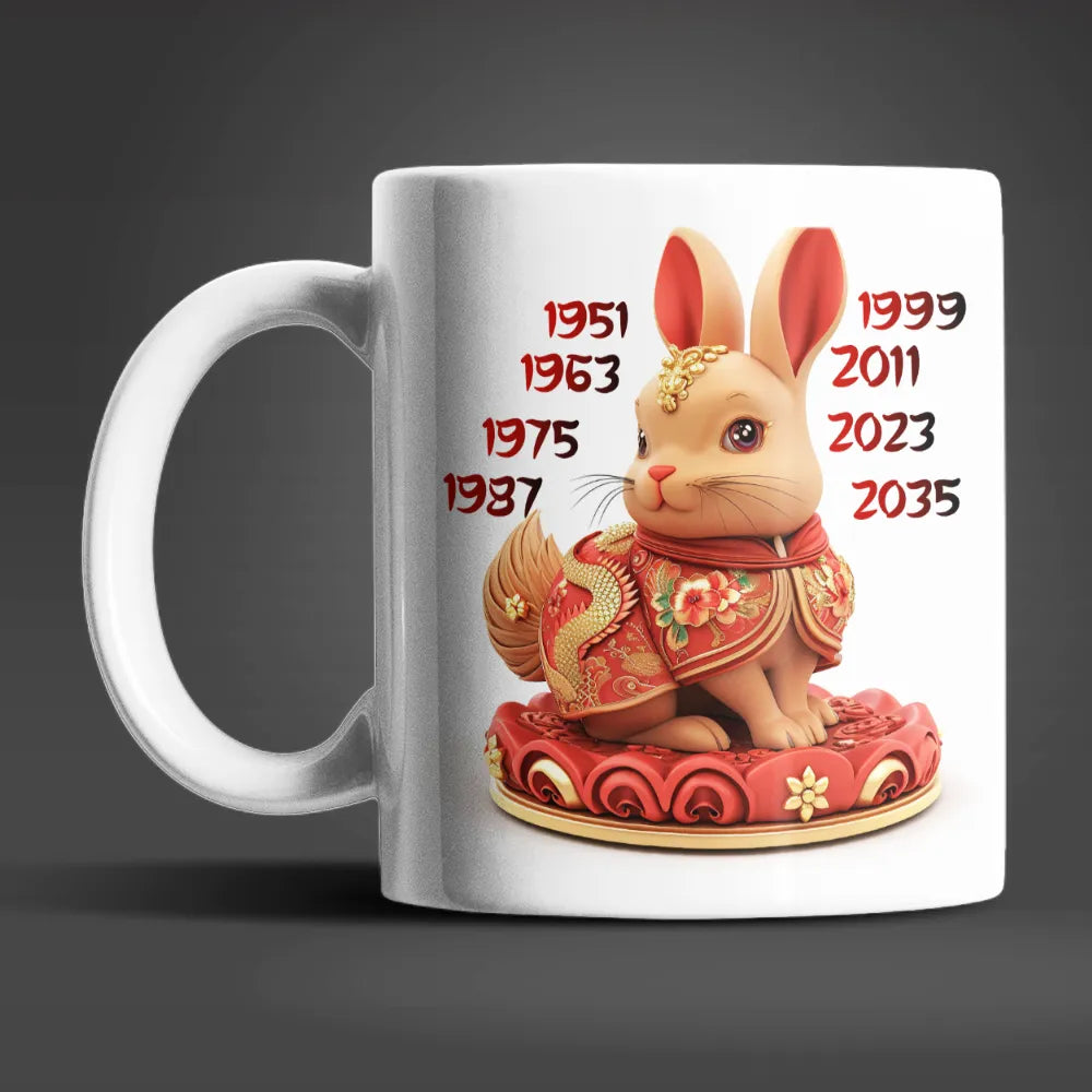 Hase Chinesisches Jahres Sternzeichen Tasse Kaffeetasse Teetasse Geschenkidee - WS-Trend.de