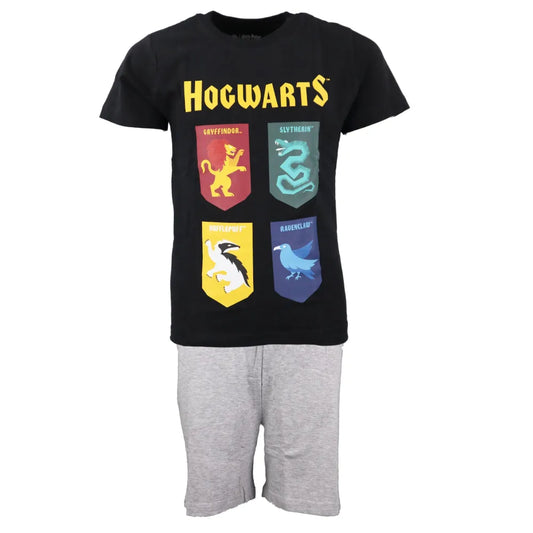 Harry Potter Hogwarts Kinder Jugend Schlafanzug Pyjama - WS-Trend.de kurzarm 134 -164 baumwolle