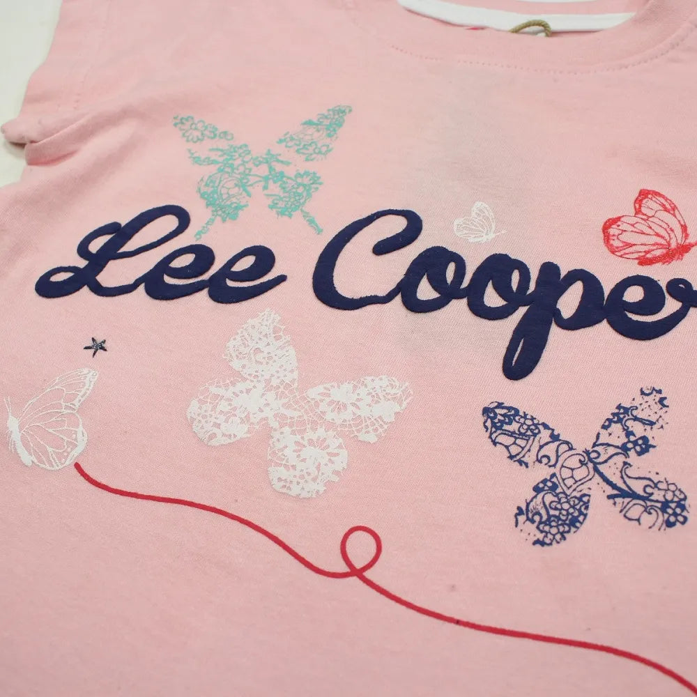 Lee Cooper Kinder Mädchen T-Shirt Kurzarm Shirt - WS-Trend.de Gr. 104-164 Baumwolle