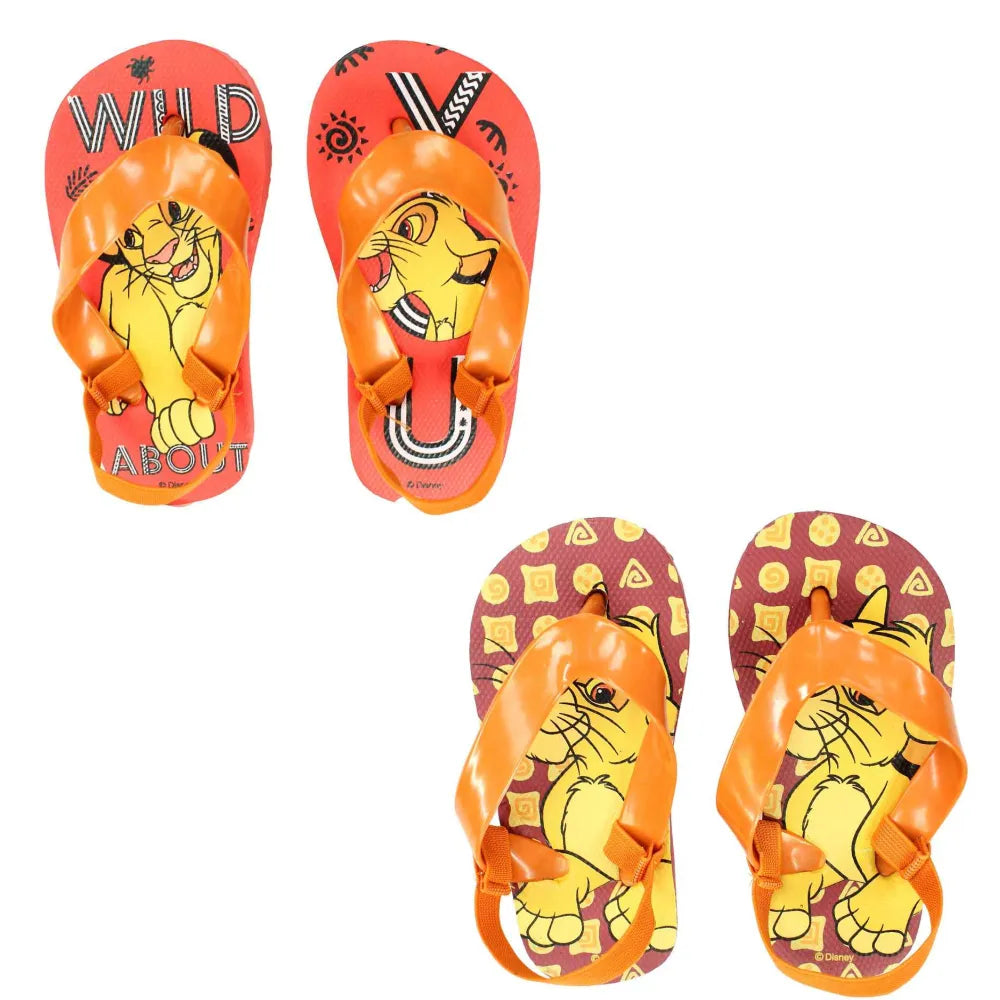 Disney König der Löwen Simba Kinder Baby Flip Flops mit Halteriemchen - WS-Trend.de Gr. 20-25