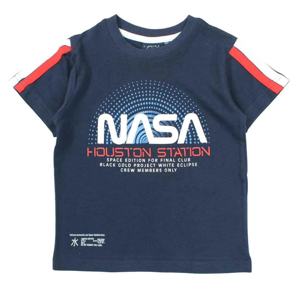 NASA Space Center Jungen kurzarm T-Shirt - WS-Trend.de Kinder Shirt 104-164 100% Baumwolle