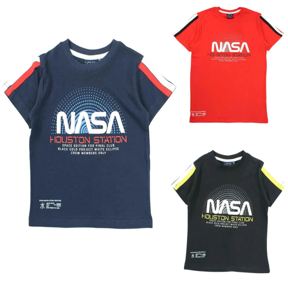 NASA Space Center Jungen kurzarm T-Shirt - WS-Trend.de Kinder Shirt 104-164 100% Baumwolle