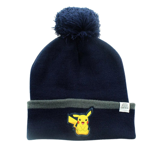 Anime Pokemon Pikachu Jungen Herbst Wintermütze Bommelmütze - WS-Trend.de Gr. 54/56 Blau