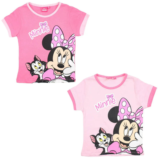 Disney Minnie Maus Figaro Kinder kurzarm T-Shirt Shirt - WS-Trend.de Mädchen Top Tops 98-128 Baumwolle