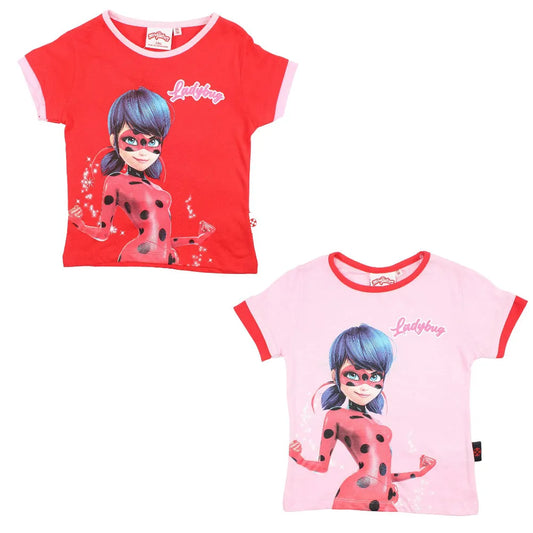 Miraculous Ladybug Mädchen Kinder T-Shirt Shirt - WS-Trend.de kurzarm Baumwolle 98-128