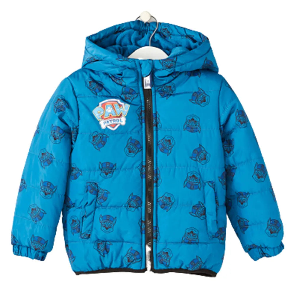 Paw Patrol Chase Kinder Jungen Winterjacke Jacke Kapuze - WS-Trend.de 92 - 128 Blau