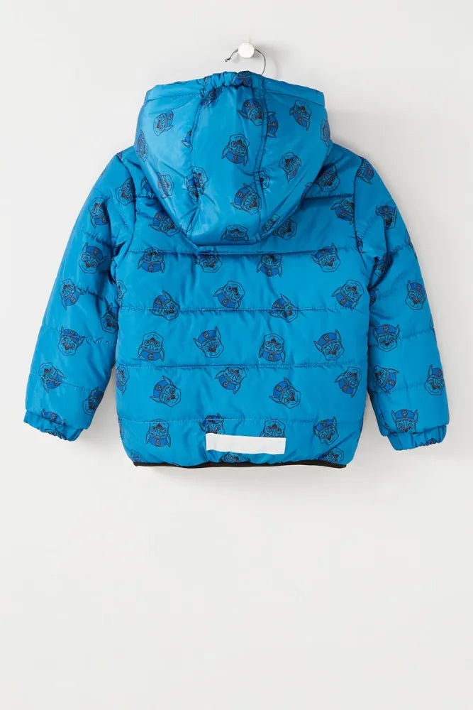 Paw Patrol Chase Kinder Jungen Winterjacke Jacke Kapuze - WS-Trend.de 92 - 128 Blau