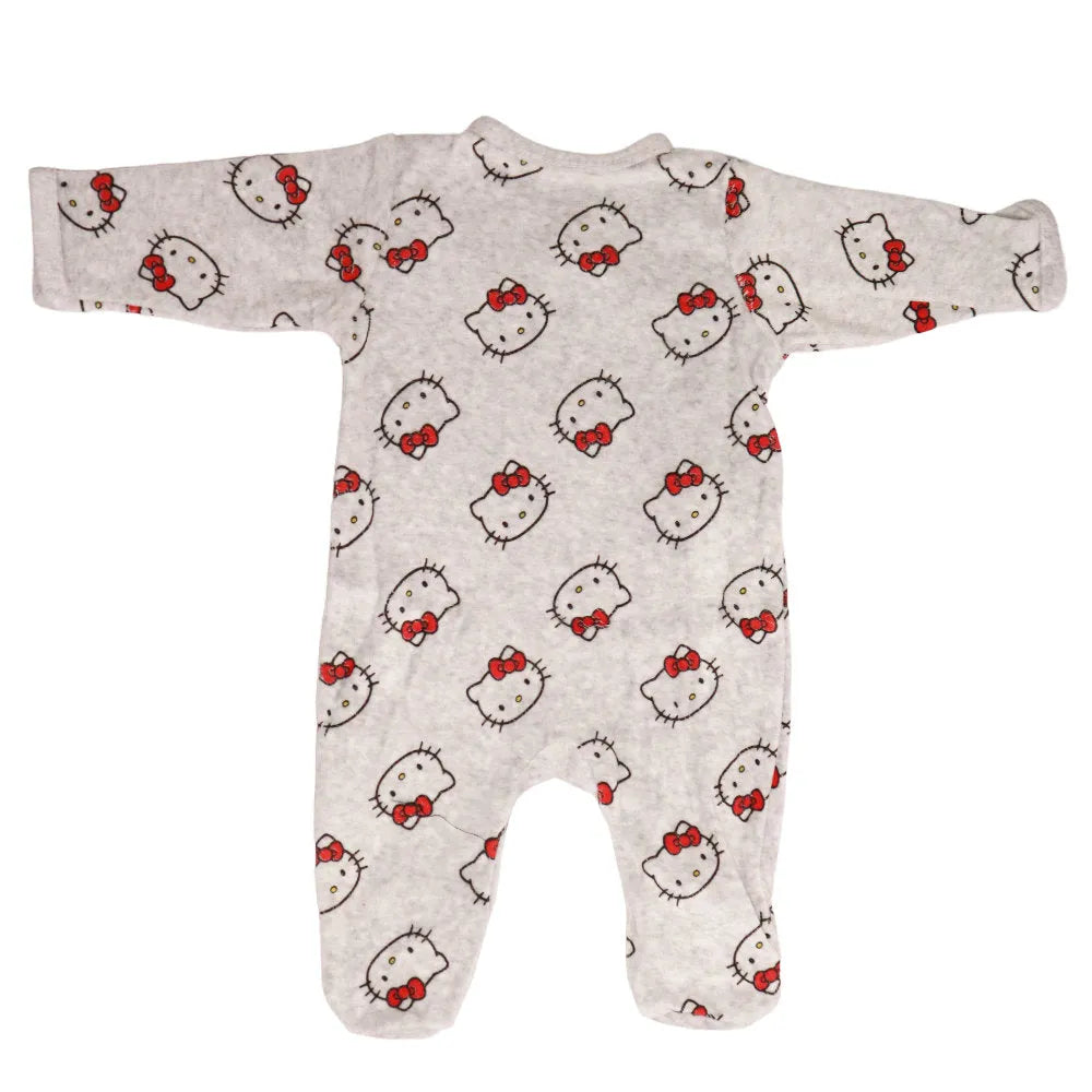 Hello Kitty Baby Kleinkind Velour Body Strampler Einteiler - WS-Trend.de Gr. 62 - 92