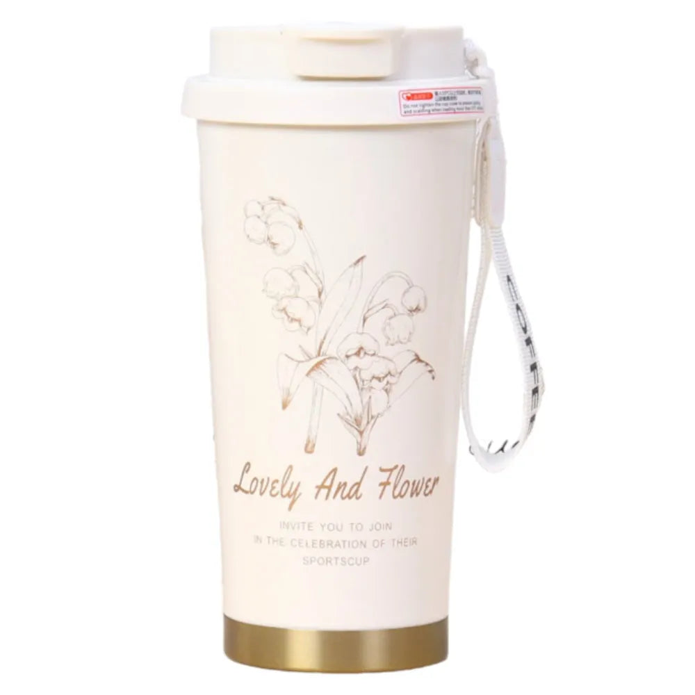 Lovely and Flower Isolierter Kaffeebecher Thermobecher Becher To-Go 550 ml - WS-Trend.de