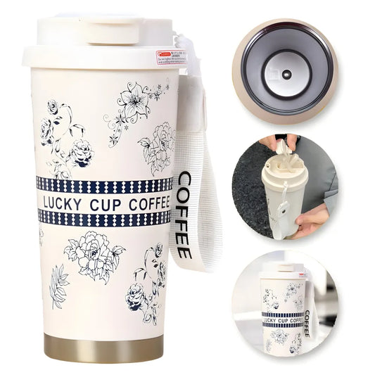 Lucky Cup Isolierter Kaffeebecher Thermobecher Becher To-Go 550 ml - WS-Trend.de