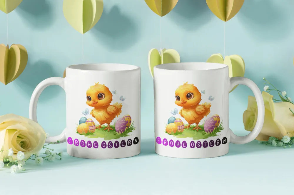 Ostern Küken Ostereier Keramik Kaffeetasse Teetasse Tasse Geschenke - WS-Trend.de