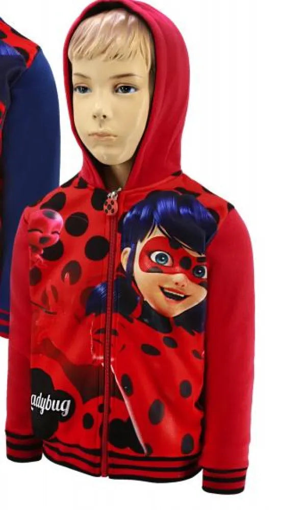 Ladybug Kapuzenjacke Hoodie - Größe 104 bis 140 cm - WS-Trend.de Kinder Kapuzenpullover Sweater Gr. 104-140 Mädchen