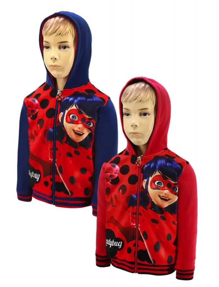 Ladybug Kapuzenjacke Hoodie - Größe 104 bis 140 cm - WS-Trend.de Kinder Kapuzenpullover Sweater Gr. 104-140 Mädchen