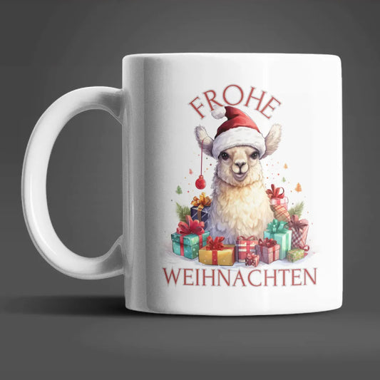 Weihnachten Lama Kaffeetasse Teetasse Tasse Geschenkidee 330 ml - WS-Trend.de