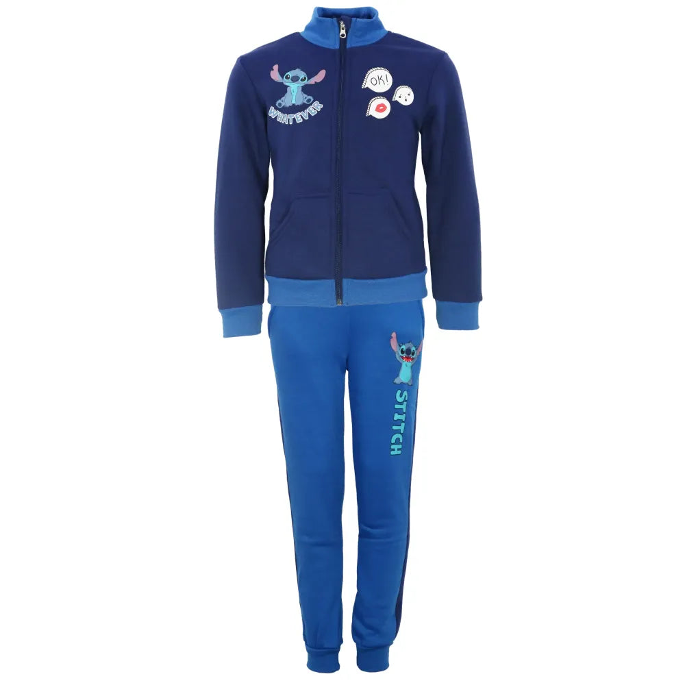 Disney Stitch Kinder Fleece Joggingset Sporthose Hose Sweater Jacke - WS-Trend.de 92-128