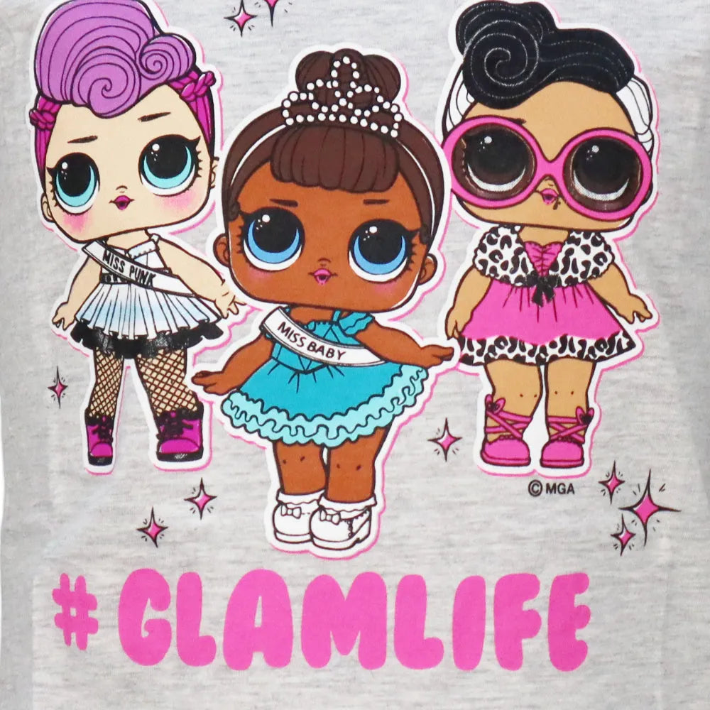 LOL Surprise Glamlife Kinder Mädchen langarm T-Shirt Langarmshirt - WS-Trend.de Suprise - Rosa Blau für 98 - 128