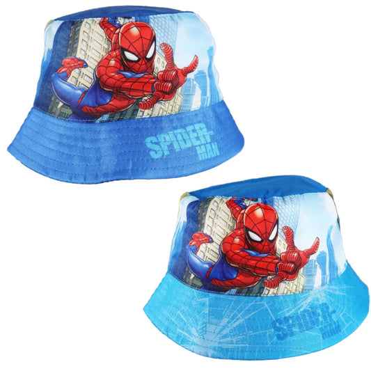 Marvel Spiderman Kinder Jungen Fischermütze Fischerhut Hut - WS-Trend.de Sommerhut Gr. 52-54