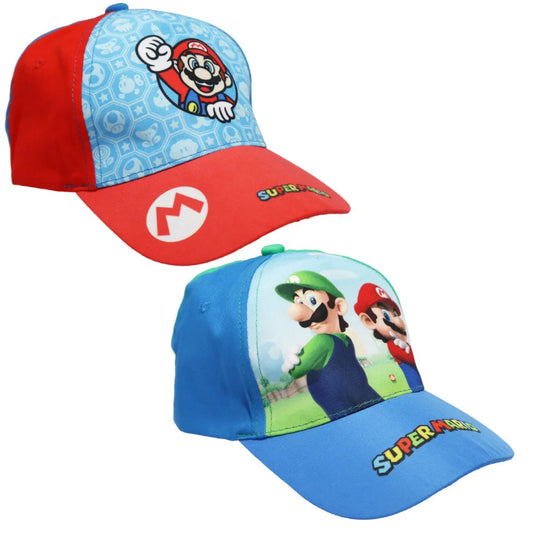 Super Mario Luigi Kinder Jungen Basecap Baseball Kappe - WS-Trend.de Mütze Gr. 52 - 54
