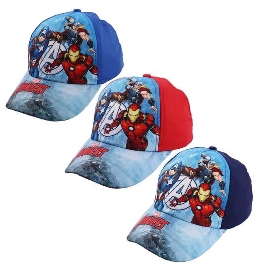 Marvel Avengers - Kinder Baseball Kappe Basecap - WS-Trend.de Jungen Mütze Thor Ironman Hulk Größe 52 54 56