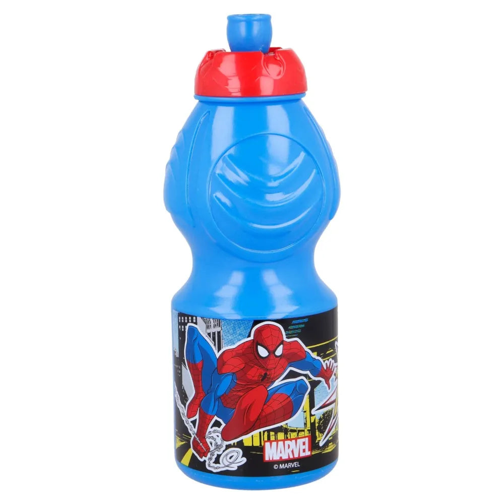 Marvel Spiderman 4 teiliges Set Lunchbox mit Trinkbecher und Besteck - WS-Trend.de Marcel Lunch - Brotdose - Trinkflasche