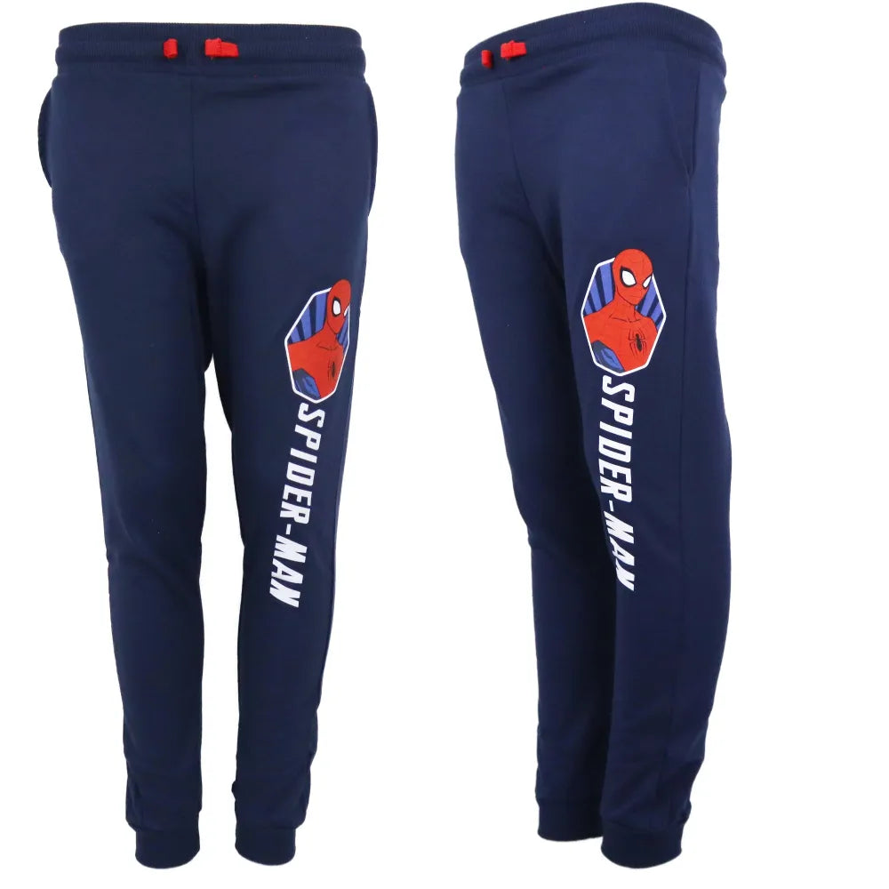 Marvel Spiderman Kinder Jogginghose - WS-Trend.de Jungen Sporthose Hose 104-134 Blau Grau