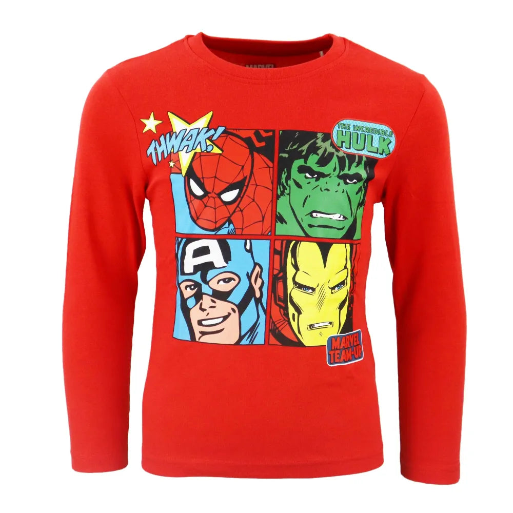 Marvel Avengers Kinder langarm Schlafanzug Pyjama - WS-Trend.de Jungen lang Sleepwear 104-134