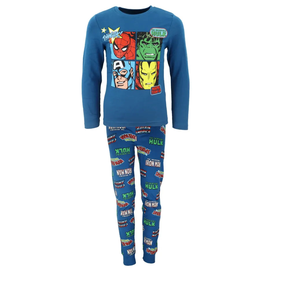 Marvel Avengers Kinder langarm Schlafanzug Pyjama - WS-Trend.de Jungen lang Sleepwear 104-134