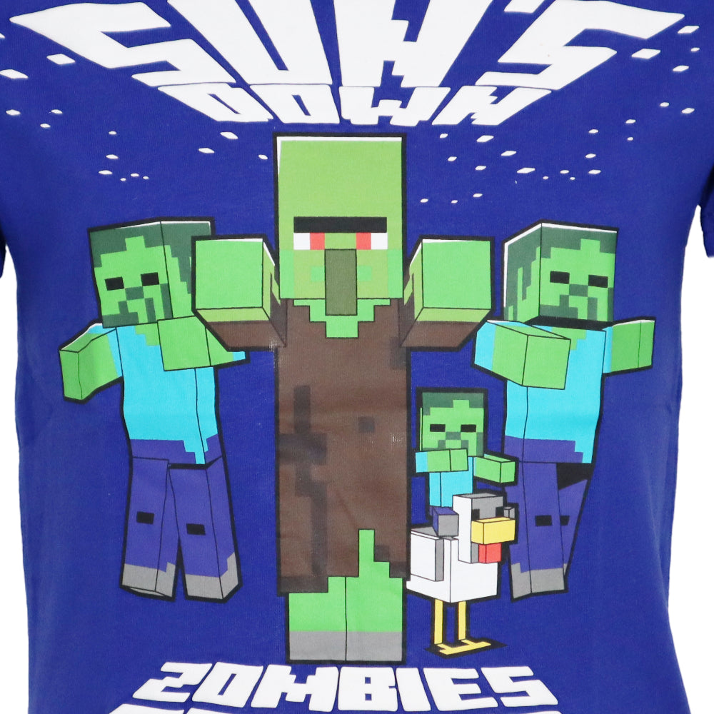 Minecraft Zombie Kinder kurzarm T-Shirt